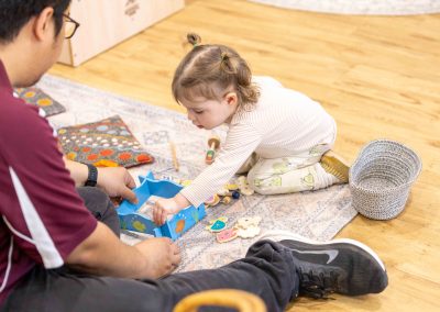 chickens in the garden at adeona mitchelton childcare